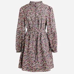 NWOT JCrew Sunny Meadow Button Up Mini Poplin Dress Flowy Zimmerman Style